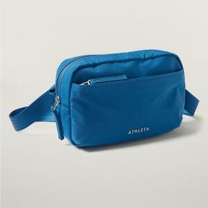 NWT • Athleta All About Crossbody Belt Bag in Dark Lapis Blue